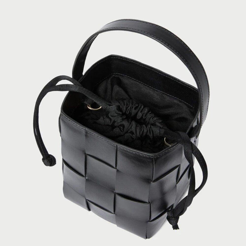 Loeffler Randall Laith Black Leather Bucket Bag - Picture 5 of 6
